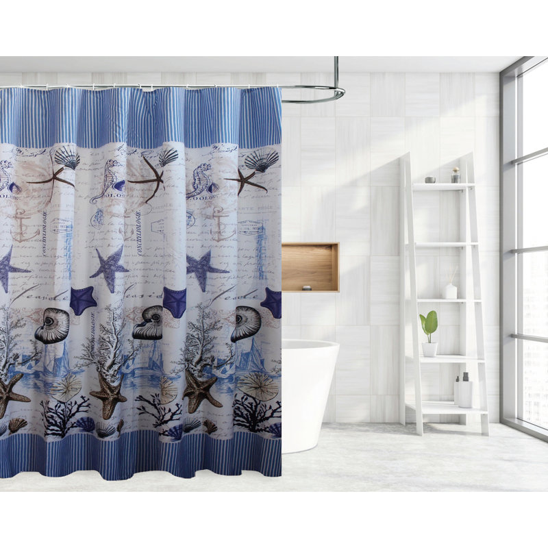 Rosecliff Heights Anfel 13 Piece Shower Curtain Set + Hooks Wayfair